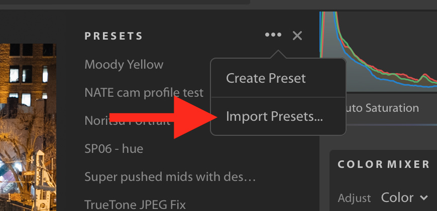 Lightroom CC Import Update - Step 1